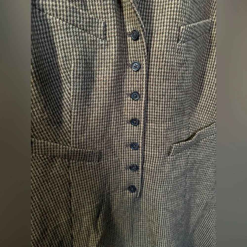 Ralph Lauren Blue Label Vintage Wool Dark Academia Tweed Lined Midi Dress Sz 8 - Picture 2 of 8